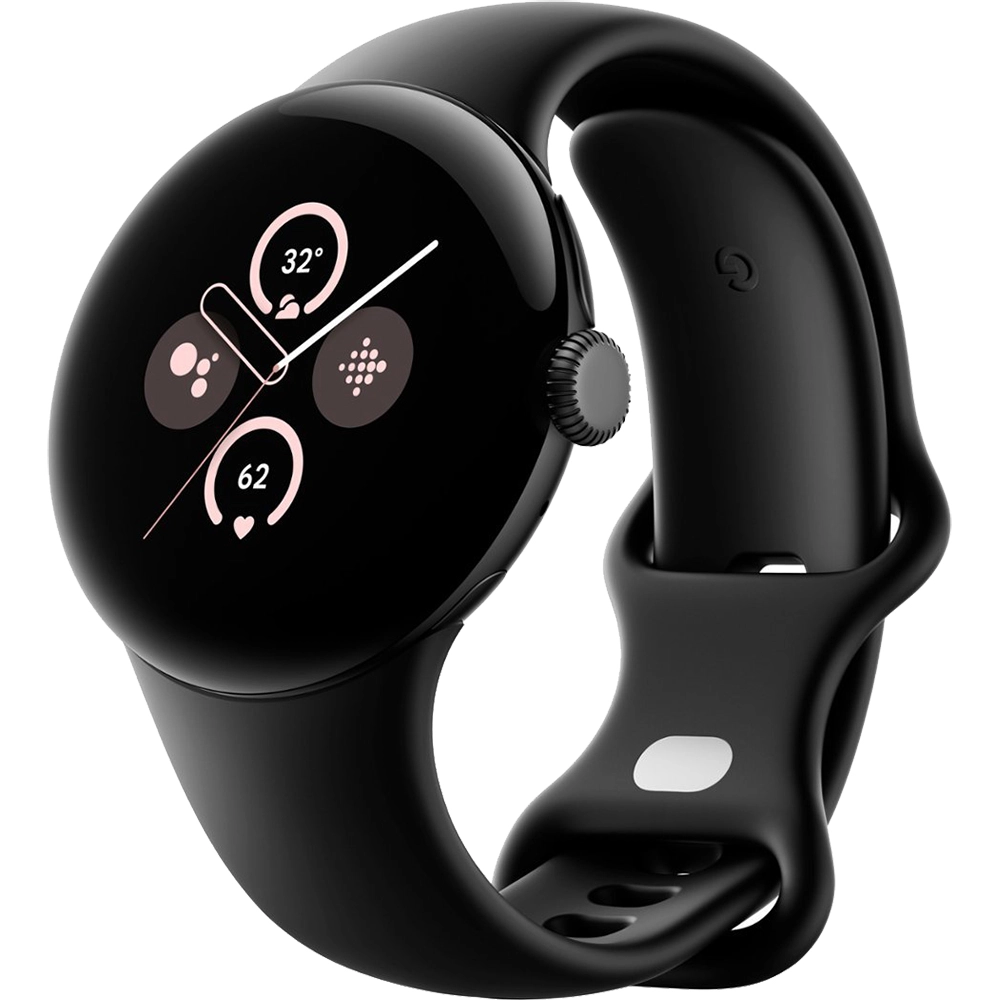 Smartwatch Pixel Watch 2 Bluetooth 41 mm carcasa Otel Inoxidabil Matte Black si curea Obsidian Negru