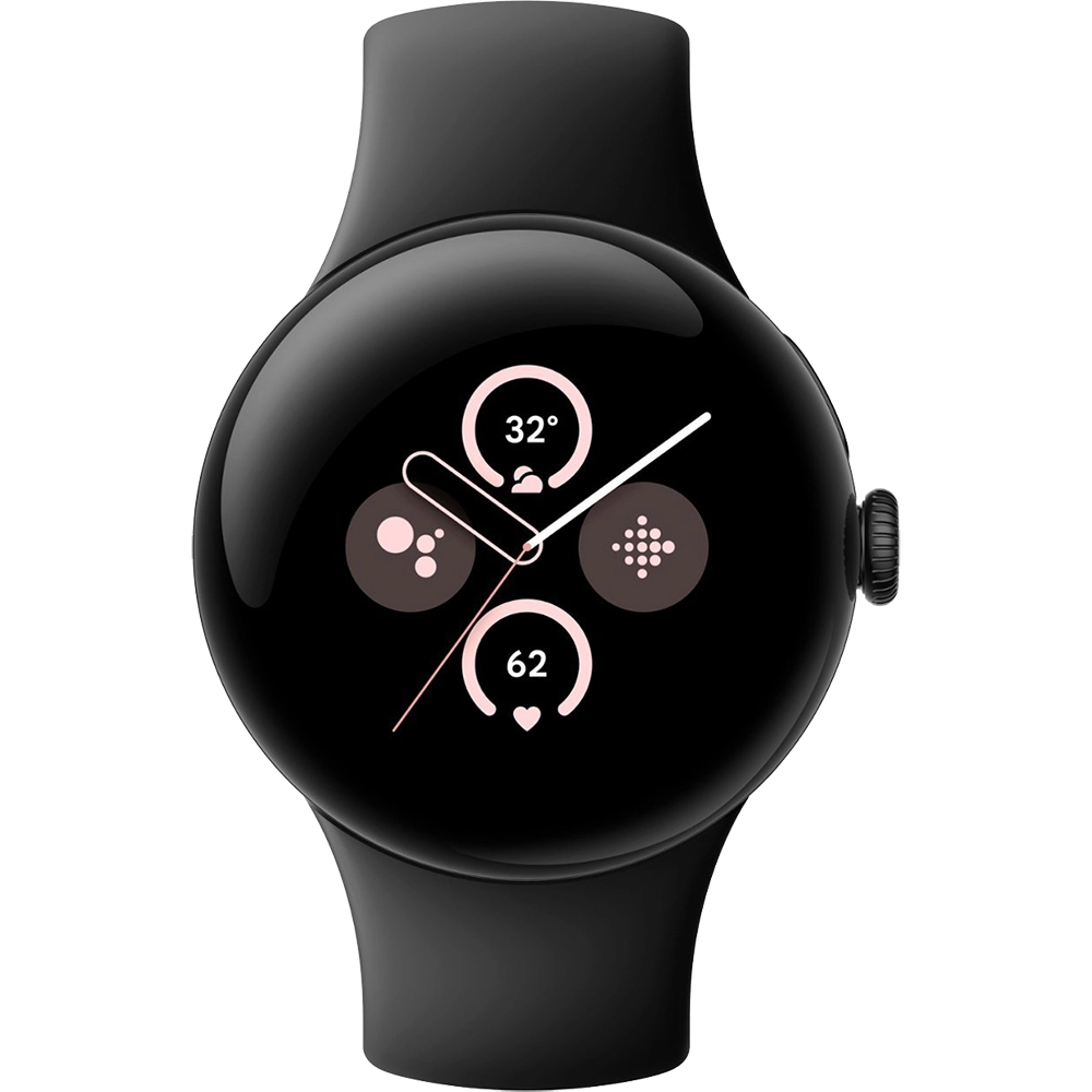 Smartwatch Pixel Watch 2 Bluetooth 41 mm carcasa Otel Inoxidabil Matte Black si curea Obsidian Negru