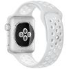 Smartwatch Watch 2 Nike+ Aluminiu Argintiu 42mm Si Curea Silicon Alba Alb