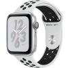 Smartwatch Watch 4 Nike Plus GPS 40MM Aluminiu Argintiu Si Curea Sport Platinum Negru