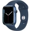 Smartwatch Watch 7 GPS+Cellular 45mm carcasa Aluminiu Albastra si Curea Sport Albastra Albastru