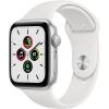 Smartwatch Watch SE 2020 40mm Silver Aluminium White Si Curea Sport Alb, GPS - Apple