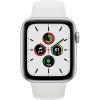 Smartwatch Watch SE 2020 40mm Silver Aluminium White Si Curea Sport Alb, GPS - Apple