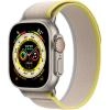 Smartwatch Watch Ultra GPS + Cellular 49 mm carcasa Titan si Curea S/M Yellow/Beige Trail Loop Galben
