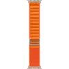 Smartwatch Watch Ultra GPS+Cellular 49mm Titanium Case si Curea S Orange Alpine Loop Portocaliu