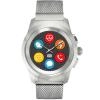 Smartwatch ZeTime Elite 44MM Otel Inoxidabil Argintiu Milanese, Limbi Mecanice, Ecran Touch Color, Monitorizare Ritm Cardiac, Rating 5ATM
