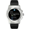 Smartwatch  ZeTime Standard 44MM Argintiu Brushed Si Curea Silicon Negru