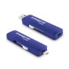 Stick USB 16GB Slide OTG Micro USB to USB 3.0 Albastru