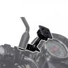 Suport Moto Metalic Pentru Oglinda Retrovizoare, Reglare Nivel Inclinatie, SSP, Negru